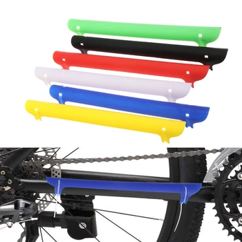 1 шт. Красочный пластиковый защитный кожух велосипедной цепи, защитный кожух для крепления велосипедной цепи, защитный кожух рамы, защитные детали для езды на велосипеде