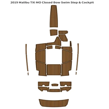 2019 Malibu TXi MO Закрытая носовая плавательная платформа Кокпит для лодки из вспененного EVA тикового дерева