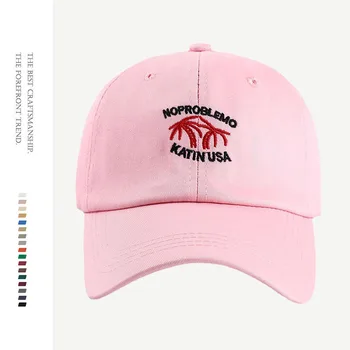 2022 Новая Летняя Бейсболка С Вышивкой Кокосовой Пальмы Casquette Femme Pink Dad Snapback Шляпы для Мужчин И Женщин Gorras Para Mujer