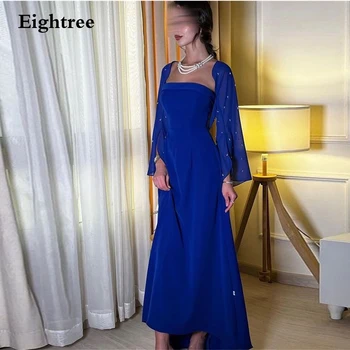Eightree Royal Blue Винтажные вечерние платья Русалка без бретелек Длинные Abendkleider Дубай Платья для официальных мероприятий 2023