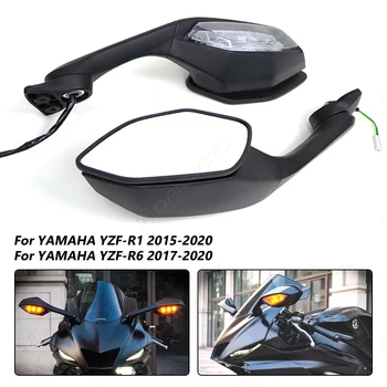 Модификация мотоцикла, зеркало заднего вида, светодиодный указатель поворота, чехол для Yamaha YZF-R1 2015-2020 R6 2017-2020