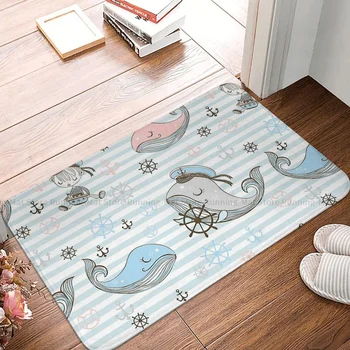 Нескользящий коврик с океанским рисунком, Милый Кит, коврик для гостиной, спальни, Молитвенный ковер, Современный декор для дома