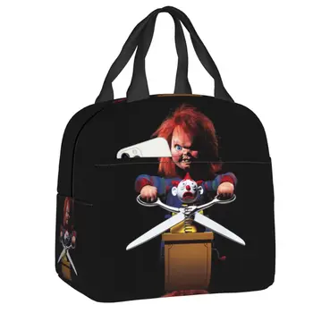 Убийца ужасов Чаки, термоизолированная сумка для ланча, женская детская игра, контейнер для ланча из фильма для детей, Школьная коробка для еды для детей
